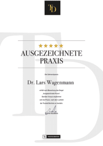 Trusted Dentist | Auszeichnung für Dr. Lars Wagenmann